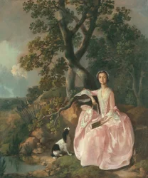 Woman with a spaniel, c.1749